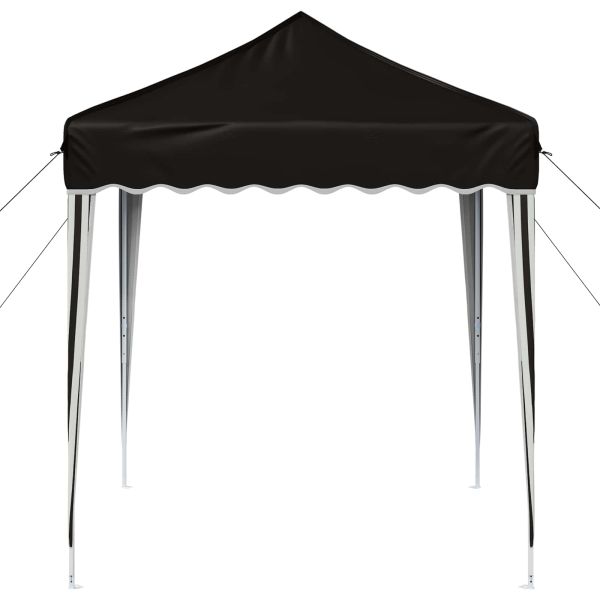 Поп-ъп парти палатка Черно 195 x 195 x 245 см Оксфордска тъкан