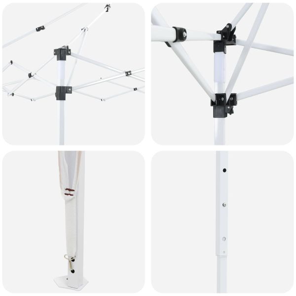 Поп-ъп парти палатка Кафяво 195 x 195 x 245 см Оксфордска тъкан