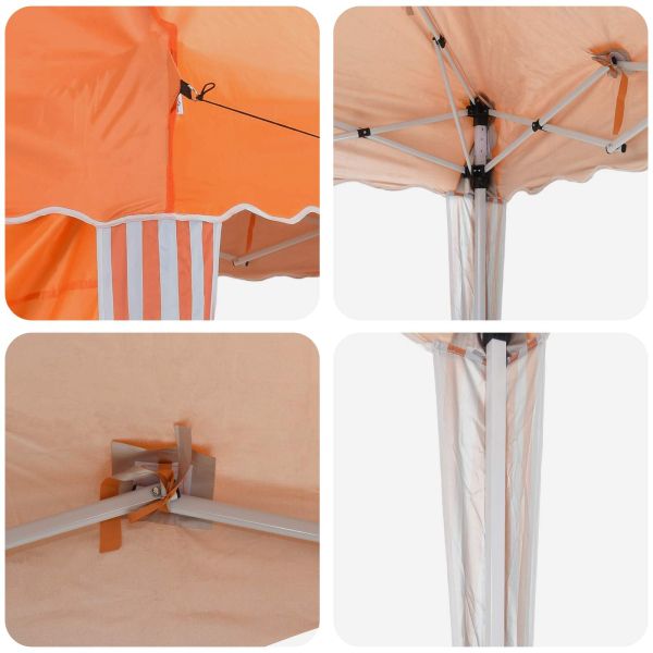 Поп-ъп парти палатка Оранжево 195 x 195 x 245 см