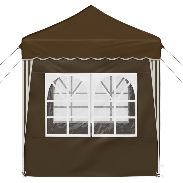 Поп-ъп парти палатка Таупе 195 x 195 x 245 см Оксфордска тъкан