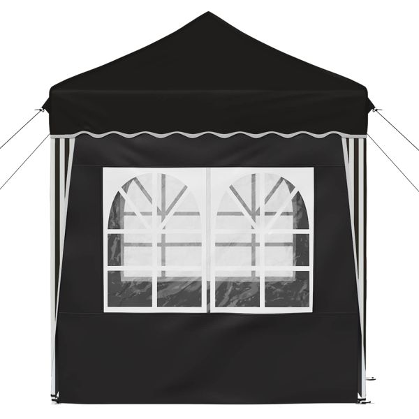 Поп-ъп парти палатка Черно 195 x 195 x 245 см Оксфордска тъкан