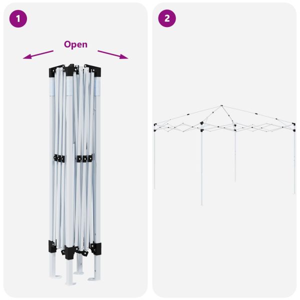Поп-ъп парти палатка Зелен 288 x 288 x 245 см Оксфордска тъкан