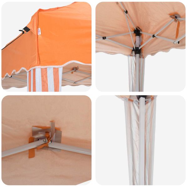 Поп-ъп парти палатка Оранжево 288 x 288 x 245 см