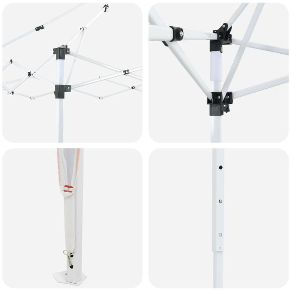 Поп-ъп парти палатка Теракота 288 x 288 x 245 см