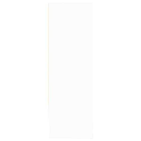 Шкаф за книги бял 80x24x75 cm Инженерна дървесина