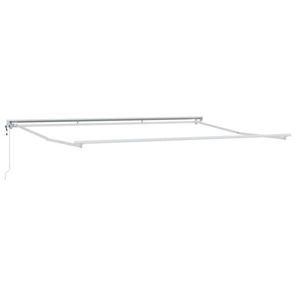 Електрически разтегателен навес Светлосиво 4 × 3 m