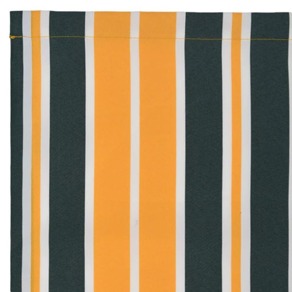 Резервен плат за тента Зелен и жълт 4,5 × 3,5 m Полиестер