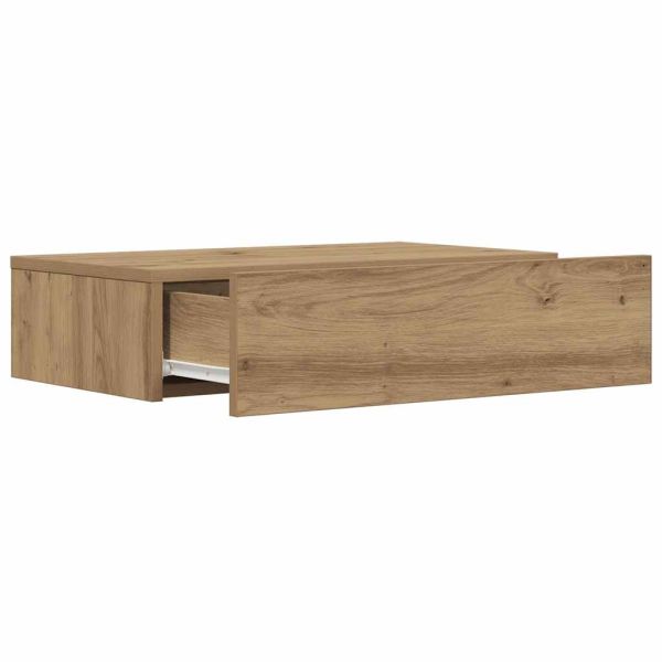 ТВ шкаф с LED светлини Artisan дъб 60x35x15,5 cm