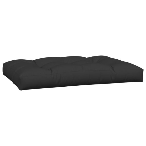 Палетни възглавници, 5 бр, черни, текстил