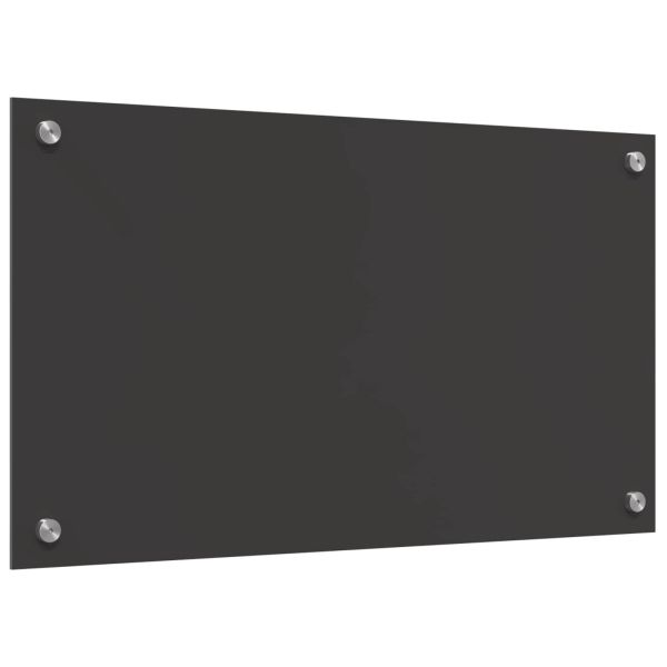 Кухненски гръб Тъмен сив 70 x 40 cm закалено стъкло