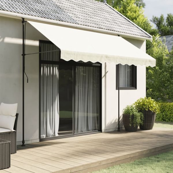 Резервно платнище за волан за тенти, кремав, 3 м