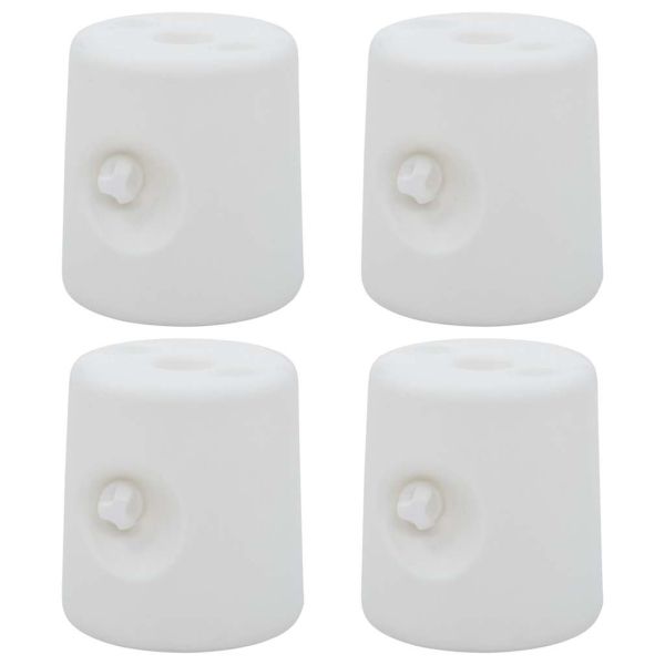 Баластни тежести за шатра, 4 бр, PE, бели