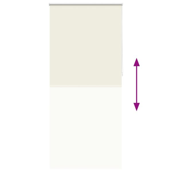 Затъмняваща ролетна щора 104,4x230 см, ширина на плата 100 см, почти бяла