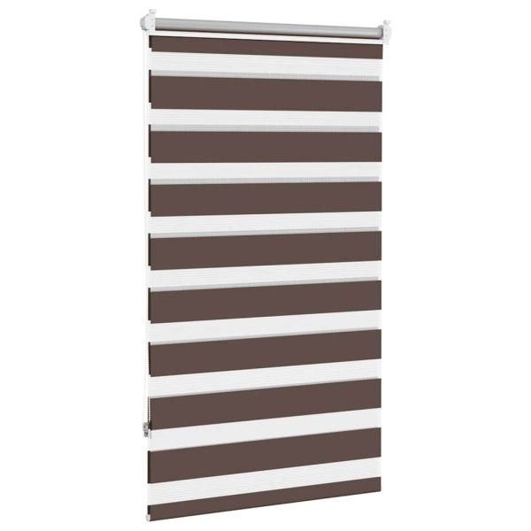 Зебра щора 70,9x120 см Ширина на плата 66,7 см цвят кафе