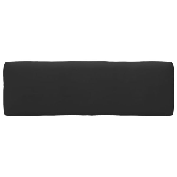 Градинска палетен ъглов диван черен импрегнирано борово дърво