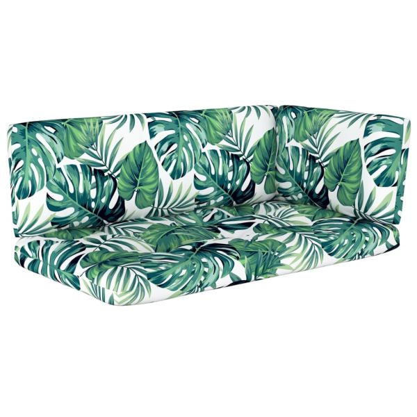 2-местен палетен диван с възглавници бор със сива импрегнация