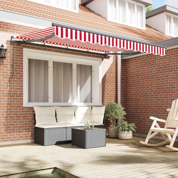 Сгъваем навес Червено 250 x 200 cm текстил