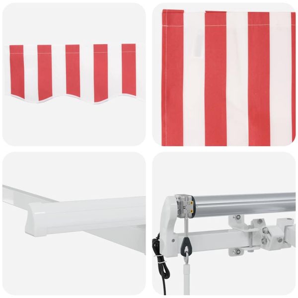 Сгъваем навес Червено 250 x 200 cm текстил