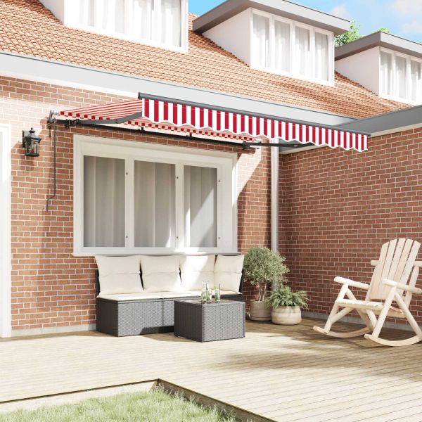 Сгъваем навес Червено 250 x 200 cm текстил