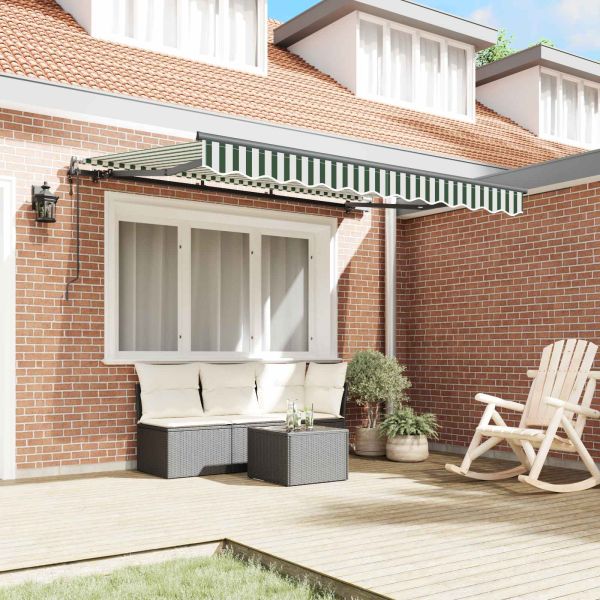 Сгъваем навес Зелен 250 x 200 cm текстил