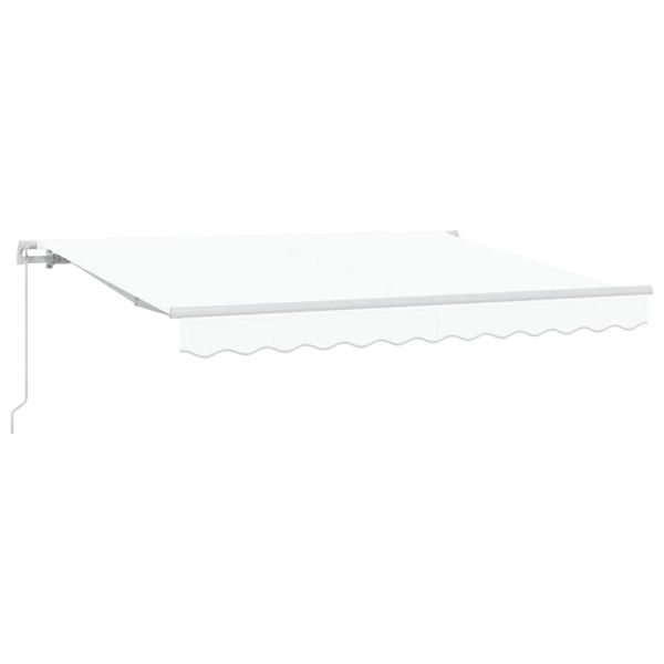 Сгъваем навес Бяло 350 x 200 cm текстил