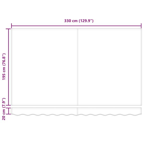 Сгъваем навес Светлосиво 350 x 200 cm текстил