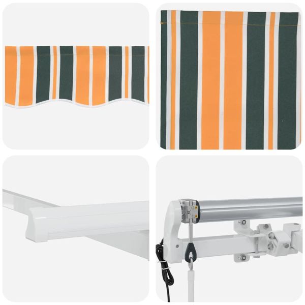 Сгъваем навес Зелен 350 x 200 cm текстил