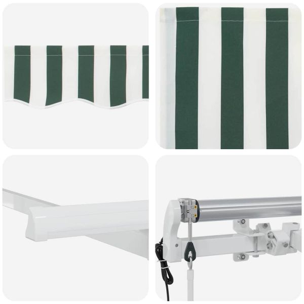 Сгъваем навес Зелен 350 x 200 cm текстил