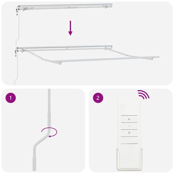 Електрически разтегателен навес Зелен и жълт 300 x 250 cm