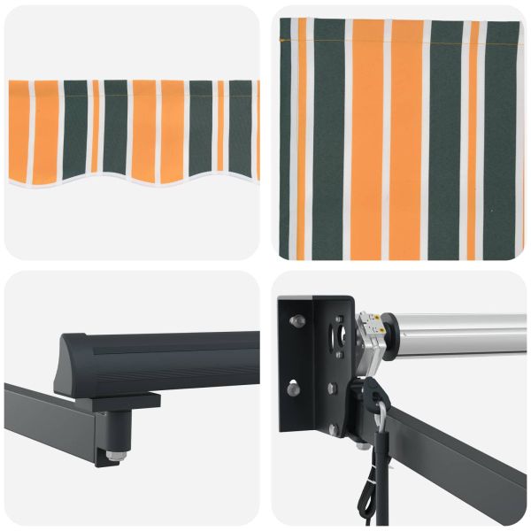 Сенник Зелен и жълт 300 x 250 x 165 см Полиестер