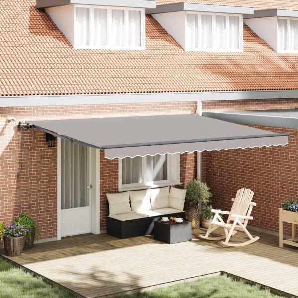 Текстил за сенник с Светлосиво 450 × 350 cm Полиестер