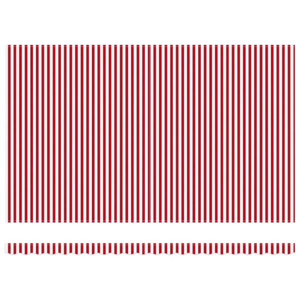 Сенник Червено и бяло 500 x 300 x 165 см Полиестер и метал