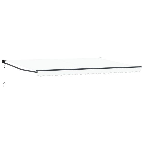 Сенник Бяло 500 × 300 cm Полиестер и метал