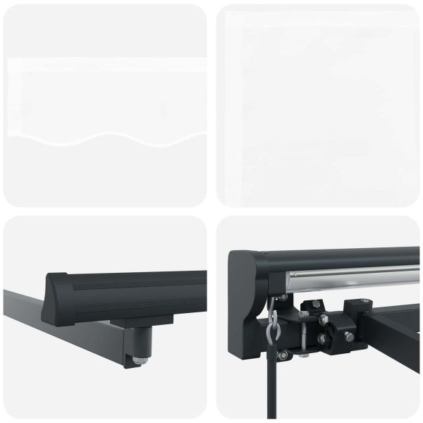 Рамка за сенник Бял 500 × 300 cm Полиестер с PU покритие