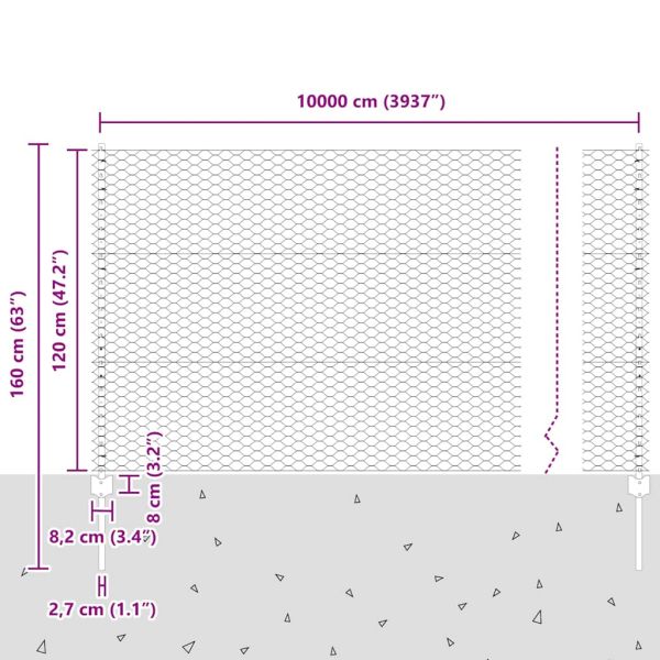 Ограда с пост Сребристо