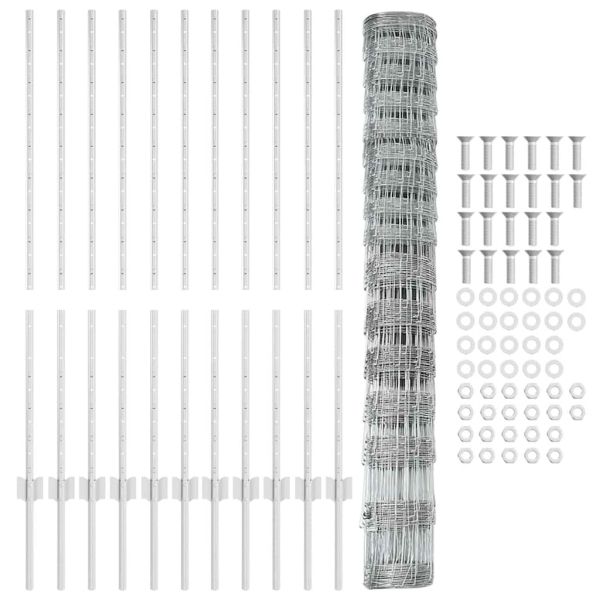Див ограда с колове 25 x 1,2 м (Ш x В)