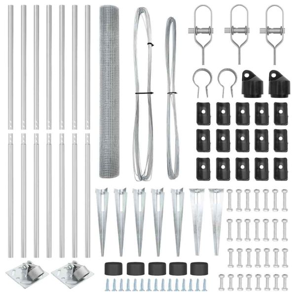 Стълб за ограда. Сребристо