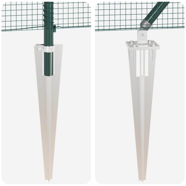 Стълб за ограда. Зелен 25 x 1,5 м (16 x 16 мм мрежа)