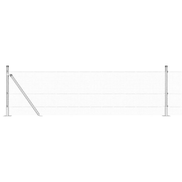 Стълб за ограда. Сребристо