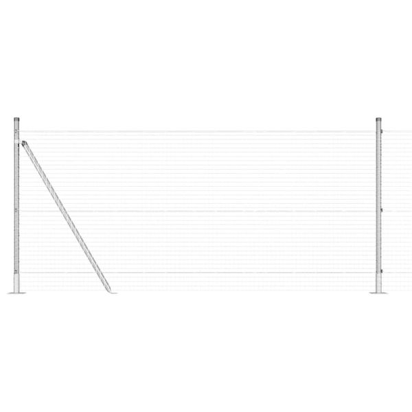Стълб за ограда. Сребристо