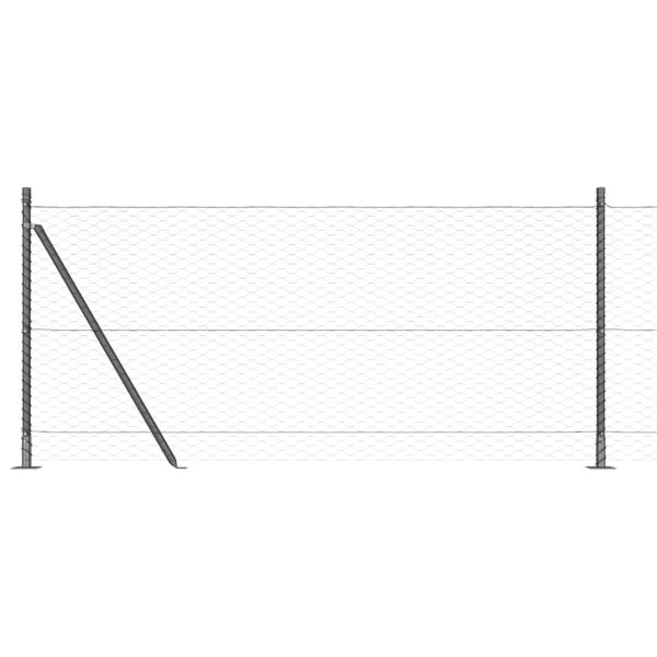 Стълб за ограда. Сиво