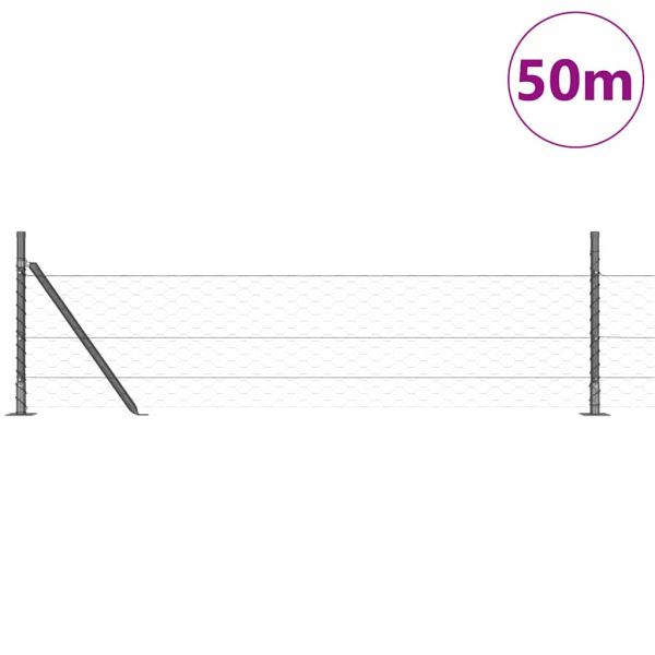Стълб за ограда. Сиво