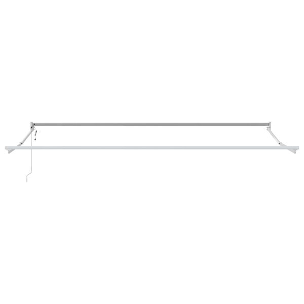 Електрически разтегателен навес Зелен и бял 4 x 2 m