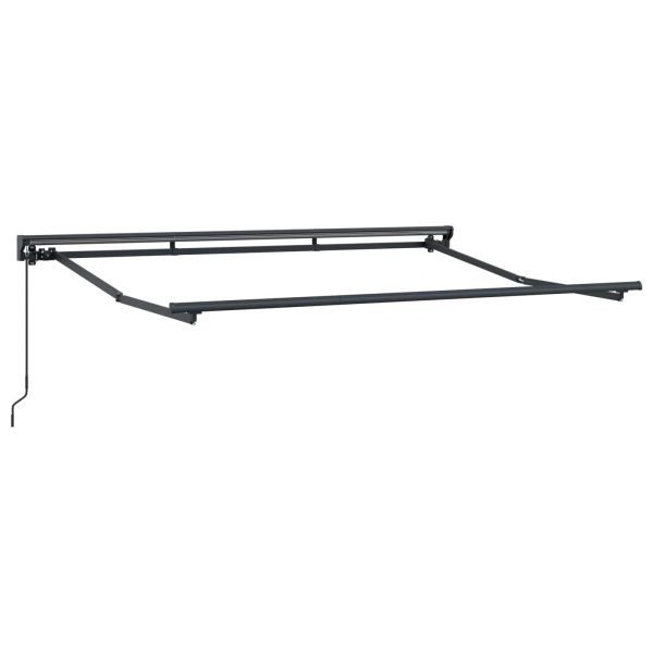 Ръчен сгъваем навес Зелен и бял 3 x 2 m Полиестер с PU покритие