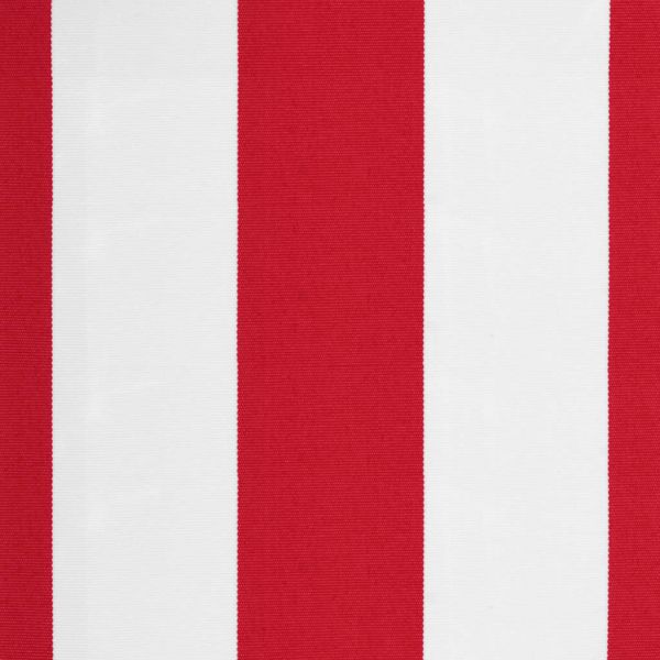 Резервно платнище за тенти, червено-бели ленти, 5x3 м