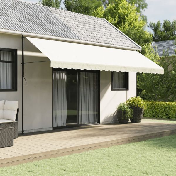 Резервно платнище за волан за тенти, кремав, 5 м