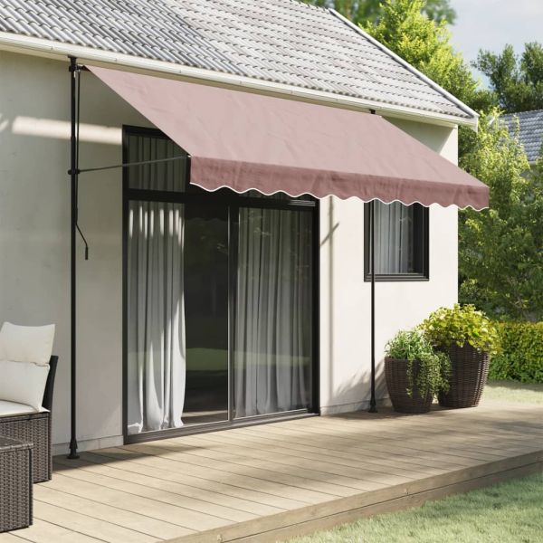 Резервно платнище за волан за тенти, кафяв, 3 м