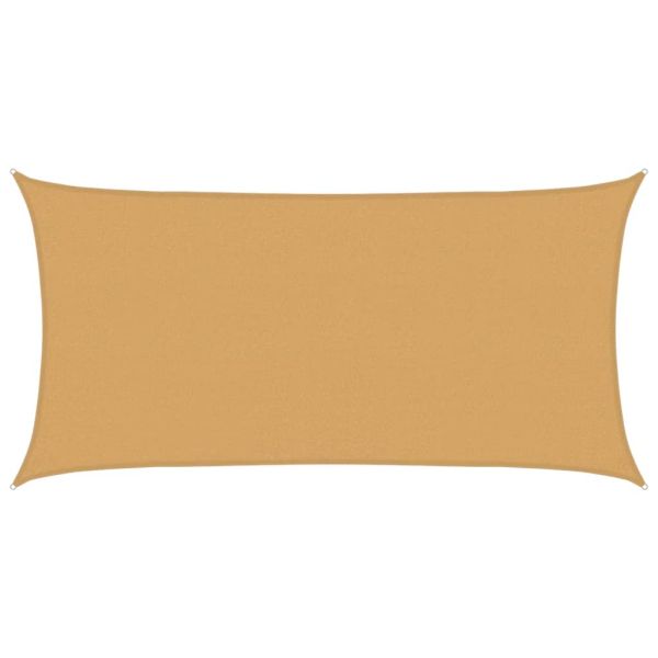 Платно-сенник, 160 г/м², правоъгълно, пясъчно, 2,5x5 м, HDPE