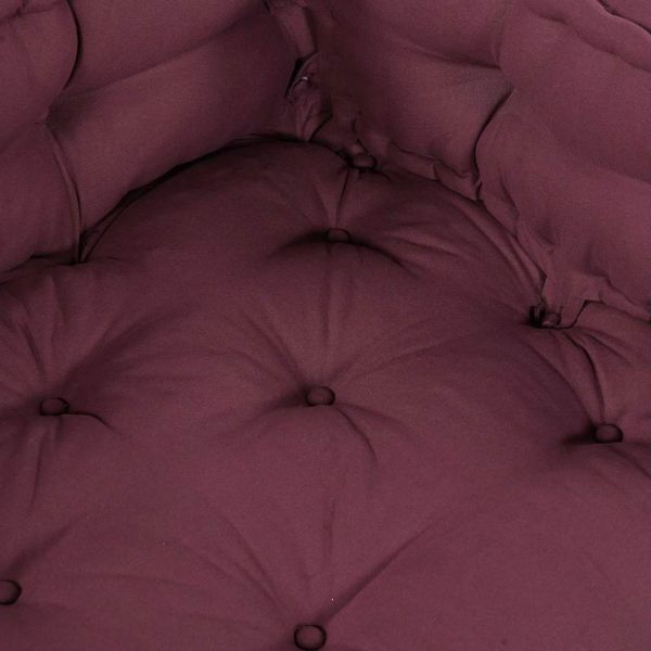 Кушон за палетен диван 3 pcs Тъмен червен 120 x 80 x 38 см