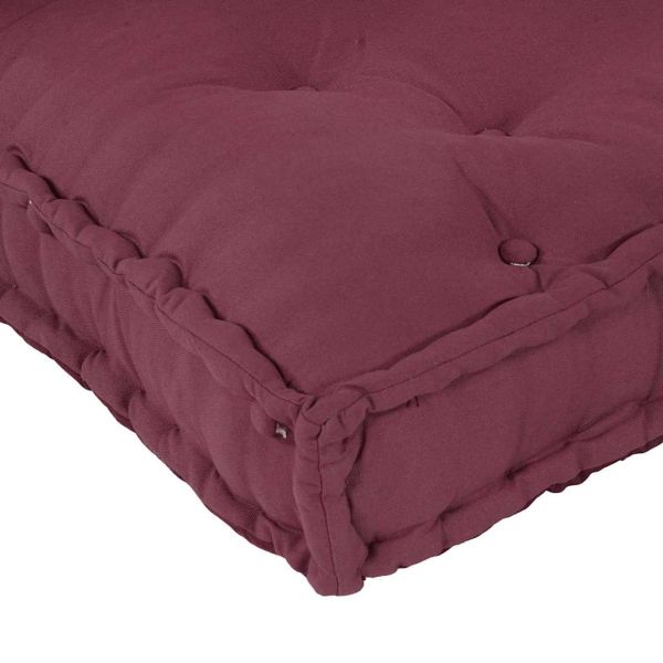 Кушон за палетен диван 3 pcs Тъмен червен 120 x 80 x 38 см
